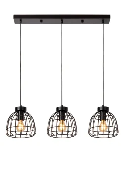 FILOX - Hanglamp - 3xE27 - Zwart*Lucide New