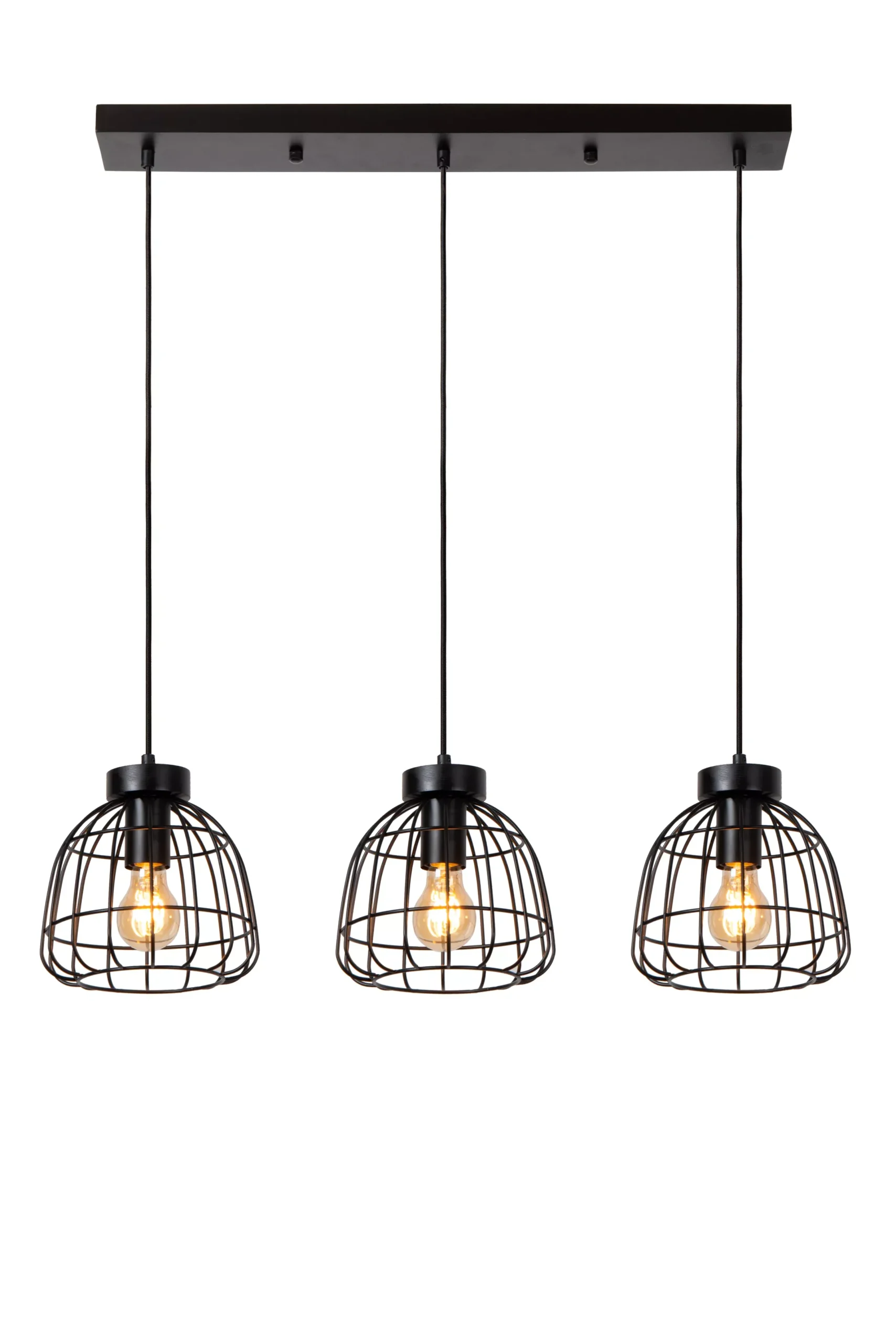 FILOX - Hanglamp - 3xE27 - Zwart*Lucide New