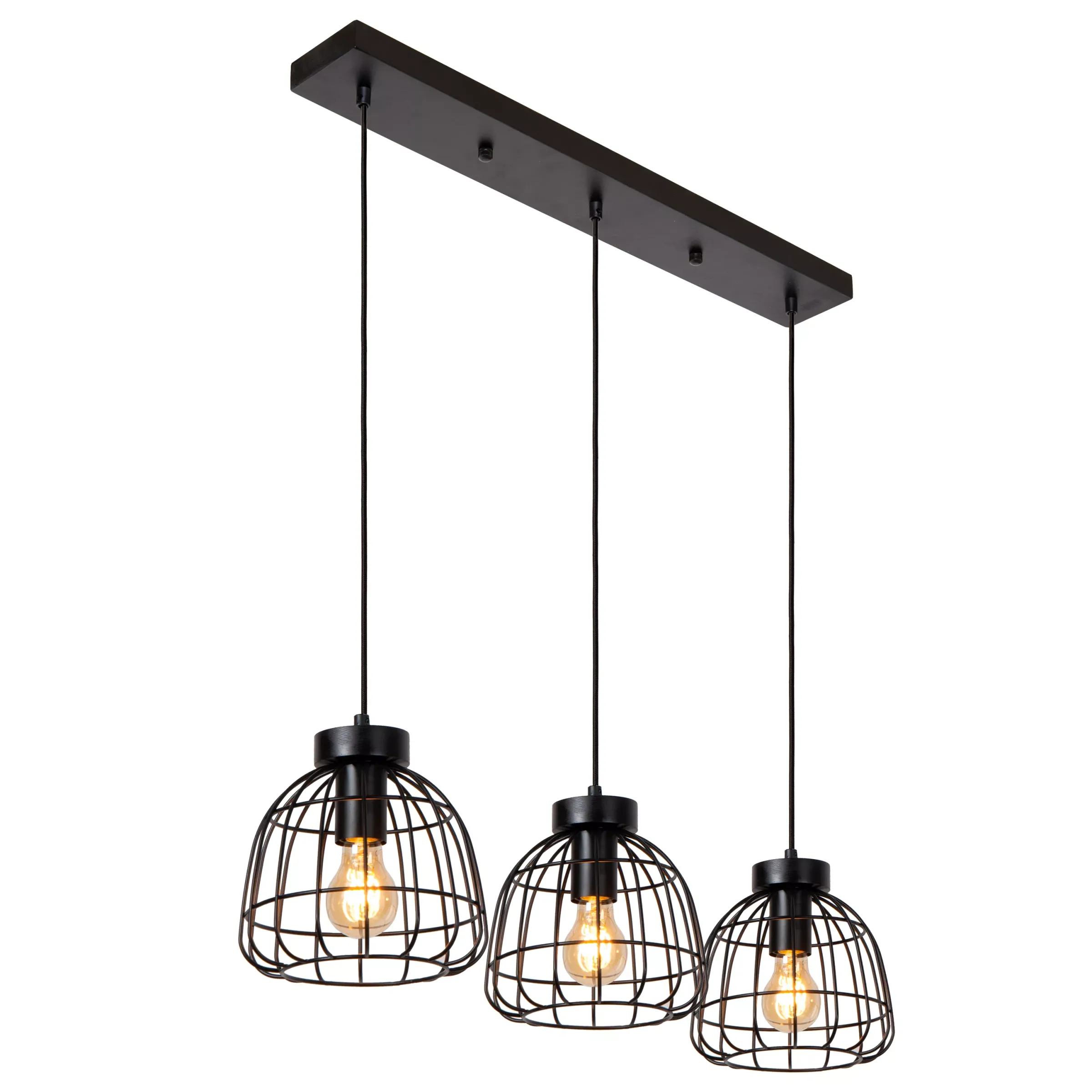 FILOX - Hanglamp - 3xE27 - Zwart*Lucide New