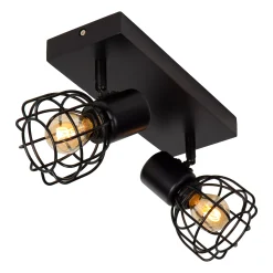 FILOX - Plafondspot - 2xE14 - Zwart*Lucide Best Sale