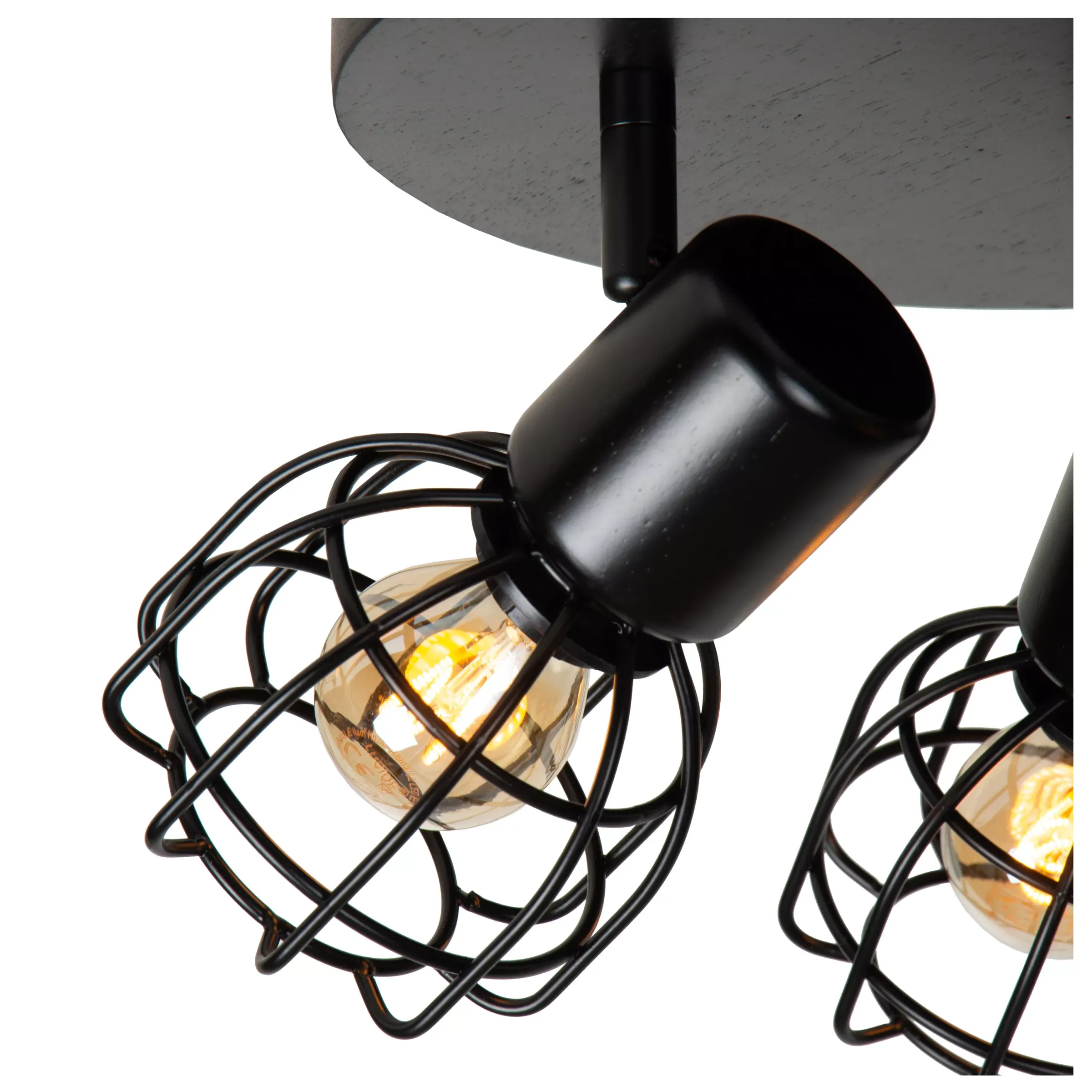 FILOX - Plafondspot - Ø 25 cm - 3xE14 - Zwart*Lucide Best