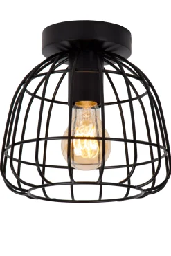FILOX - Plafonnière - Ø 20 cm - 1xE27 - Zwart*Lucide New