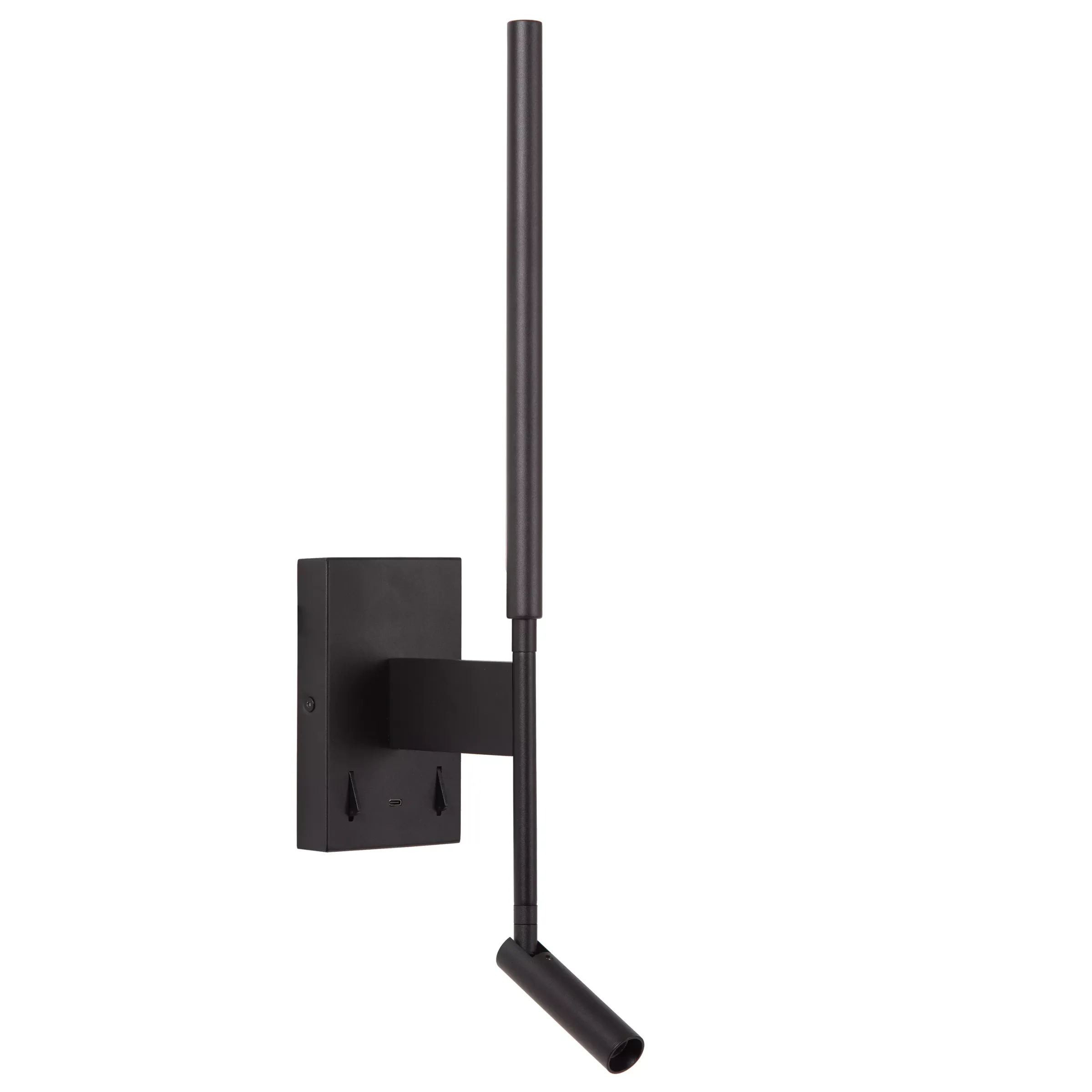 FINAN - Wandlamp - LED - 2700K - Met USB oplaadpunt - Zwart*Lucide Cheap