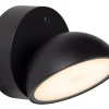 FINN - Wandlamp Binnen/Buiten - LED - 1x12W 3000K - IP54 - Dag/nacht sensor - Zwart*Lucide Cheap