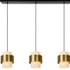 FIRMIN - Hanglamp - 3xE27 - Mat Goud / Messing*Lucide Discount