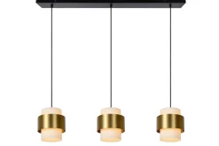 FIRMIN - Hanglamp - 3xE27 - Mat Goud / Messing*Lucide Discount
