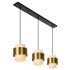 FIRMIN - Hanglamp - 3xE27 - Mat Goud / Messing*Lucide Discount