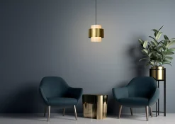 FIRMIN - Hanglamp - Ø 30 cm - 1xE27 - Mat Goud / Messing*Lucide Best