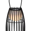 FJARA - Oplaadbare Tafellamp Binnen/Buiten - Accu/Batterij - Ø 17,5 cm - LED Dim to warm - 1x0,3W 2800K/3200K - IP44 - Zwart*Lucide Best