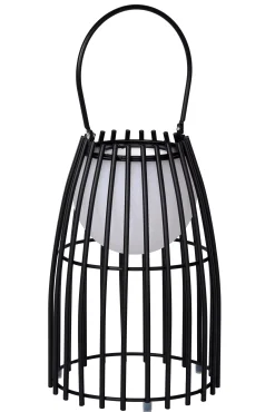 FJARA - Oplaadbare Tafellamp Binnen/Buiten - Accu/Batterij - Ø 17,5 cm - LED Dim to warm - 1x0,3W 2800K/3200K - IP44 - Zwart*Lucide Best