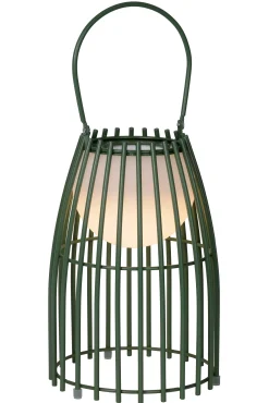 FJARA - Oplaadbare Tafellamp Binnen/Buiten - Accu/Batterij - Ø 17,5 cm - LED Dim to warm - 1x0,3W 2800K/3200K - IP44 - Groen*Lucide Best