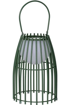 FJARA - Oplaadbare Tafellamp Binnen/Buiten - Accu/Batterij - Ø 17,5 cm - LED Dim to warm - 1x0,3W 2800K/3200K - IP44 - Groen*Lucide Best