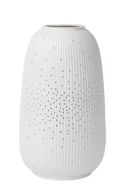 FLORES - Tafellamp - Ø 14,1 cm - 1xE14 - Wit*Lucide Clearance