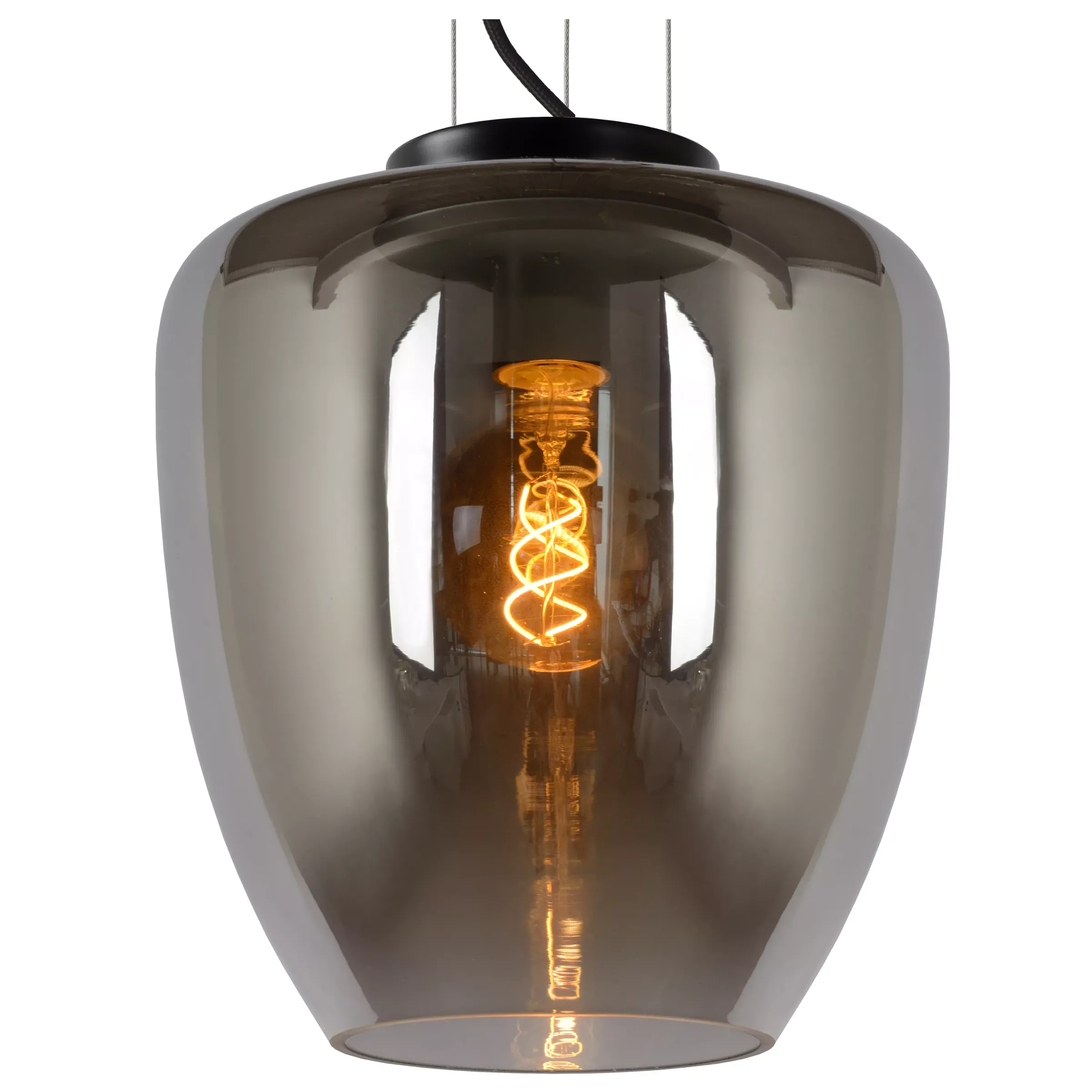 FLORIEN - Hanglamp - Ø 28 cm - 1xE27 - Fumé*Lucide Clearance