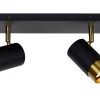FLORIS - Plafondspot - 2xGU10 - Zwart*Lucide Sale