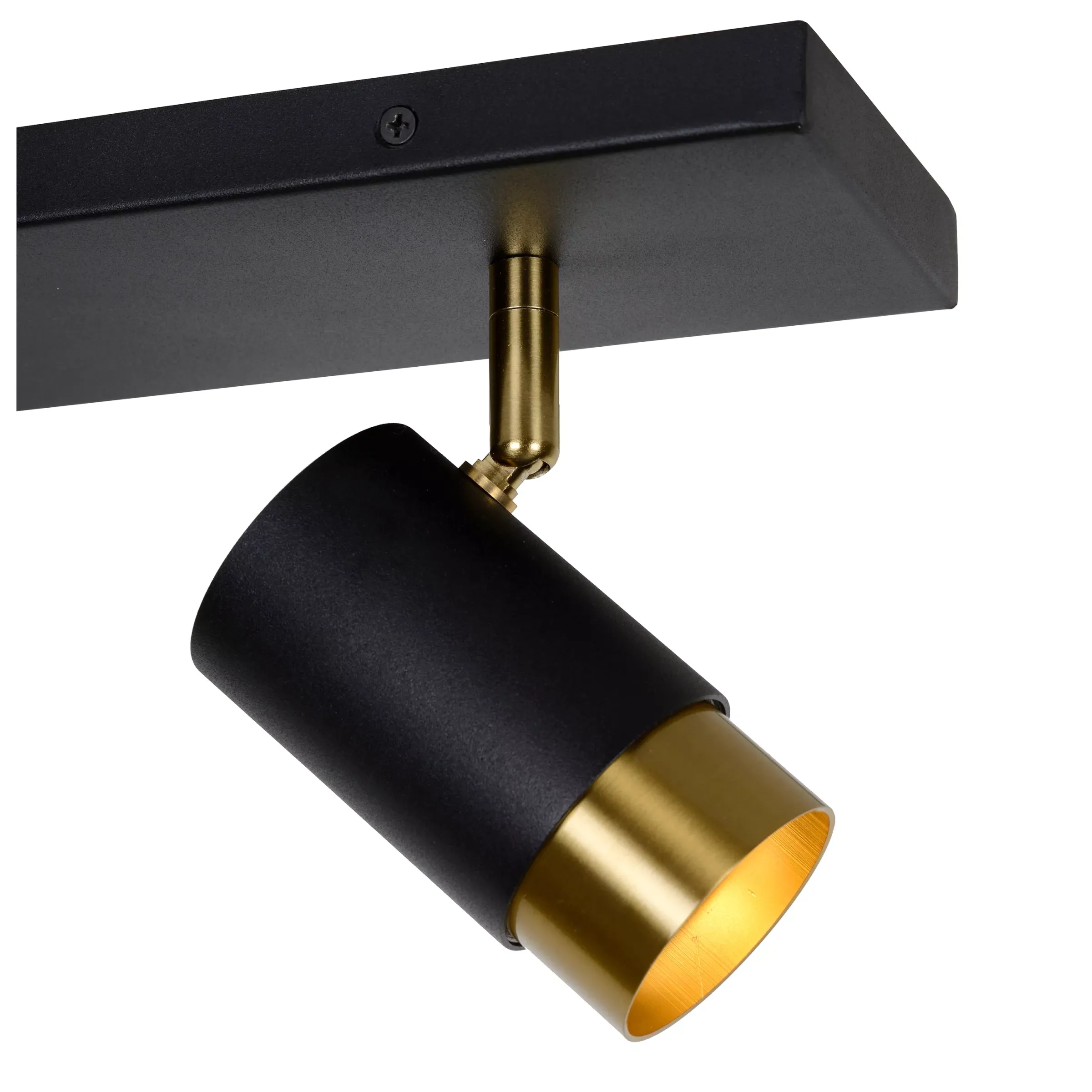 FLORIS - Plafondspot - 2xGU10 - Zwart*Lucide Sale