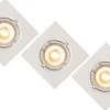 FOCUS - Inbouwspot - LED Dimb. - GU10 - 3x5W 3000K - Wit - Set van 3*Lucide Cheap