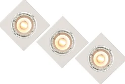 FOCUS - Inbouwspot - LED Dimb. - GU10 - 3x5W 3000K - Wit - Set van 3*Lucide Cheap