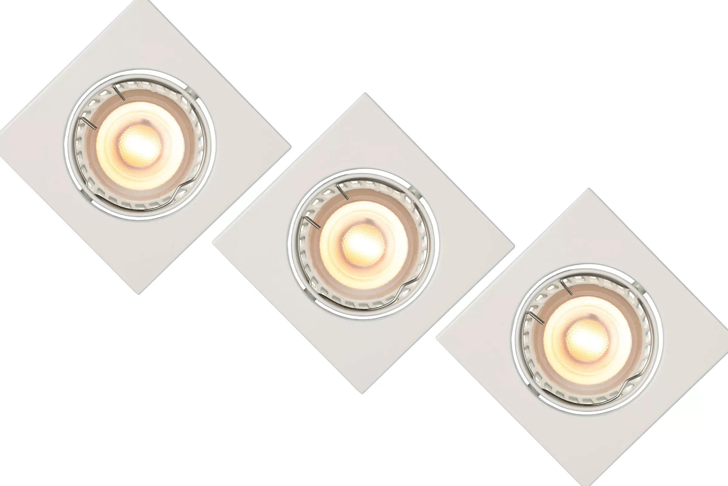 FOCUS - Inbouwspot - LED Dimb. - GU10 - 3x5W 3000K - Wit - Set van 3*Lucide Cheap