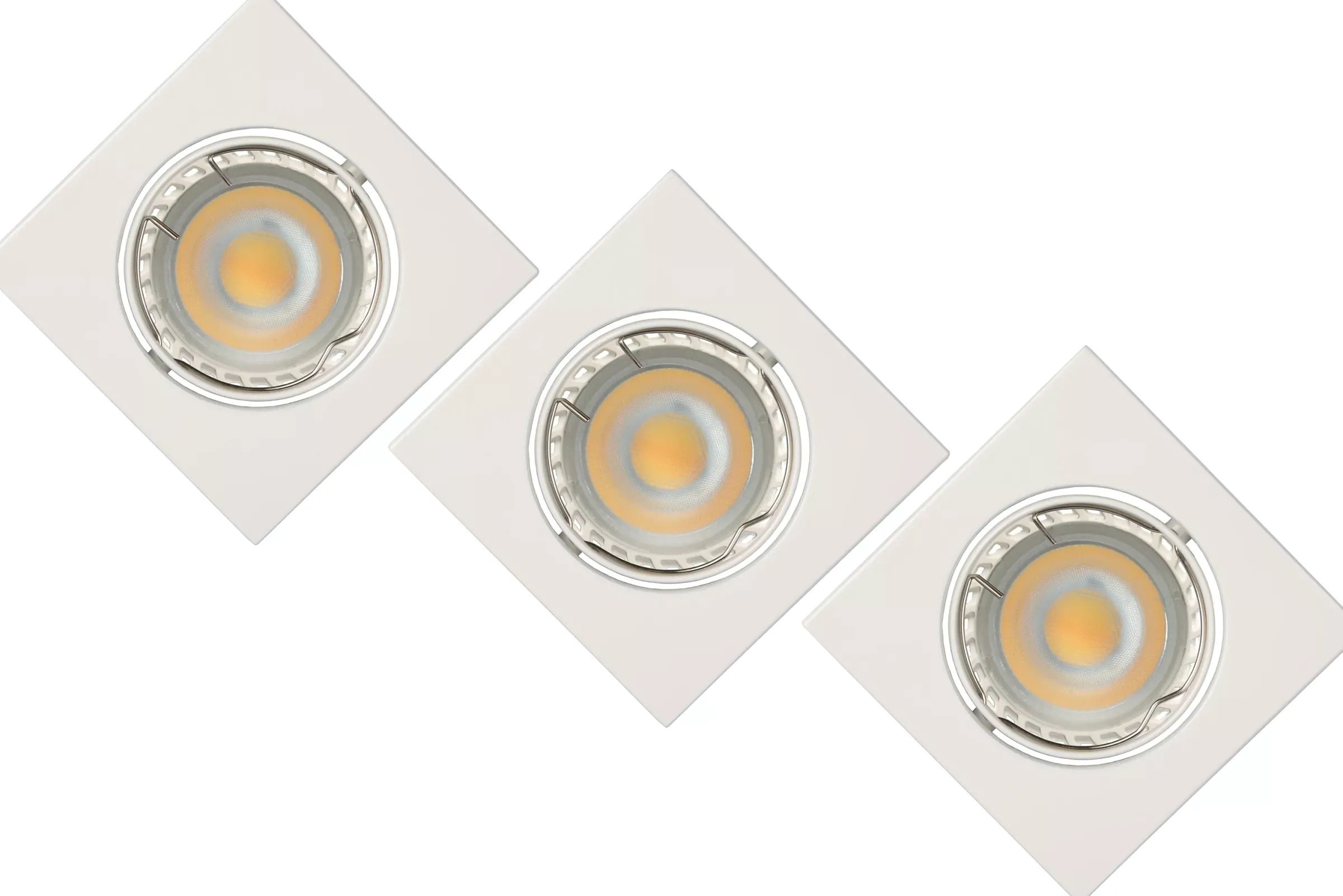 FOCUS - Inbouwspot - LED Dimb. - GU10 - 3x5W 3000K - Wit - Set van 3*Lucide Cheap