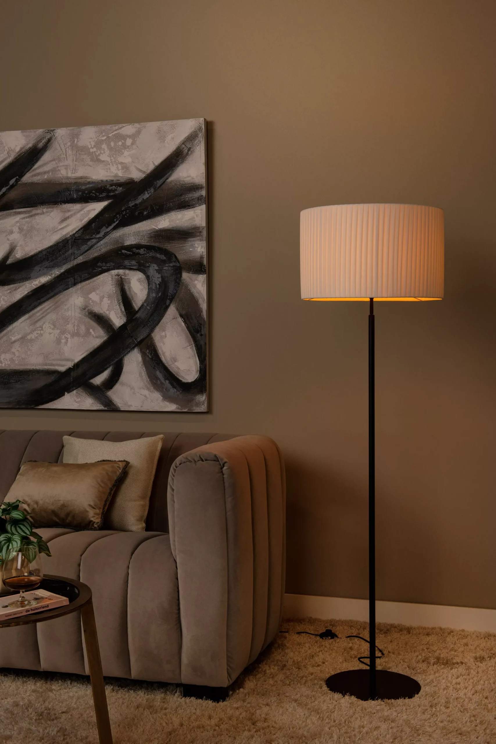 FOLD - Vloerlamp - Ø 45 cm - 1xE27 - Wit*Lucide Flash Sale