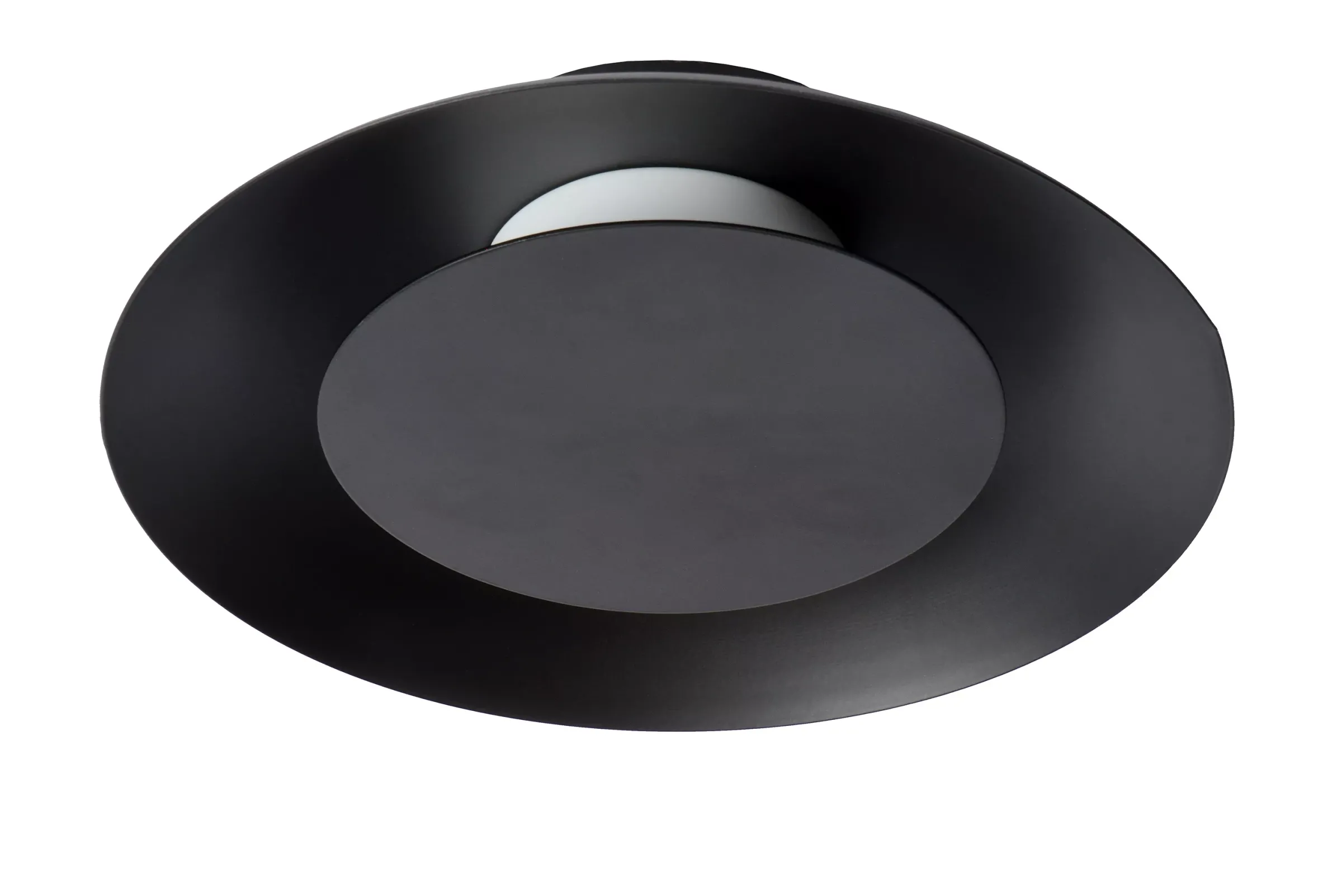 FOSKAL - Plafonnière - Ø 21,5 cm - LED - 1x6W 2700K - Zwart*Lucide Shop