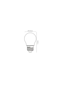 G45 - Filament lamp - Ø 4,5 cm - LED Dimb. - E27 - 1x4W 2700K - mat*Lucide Flash Sale