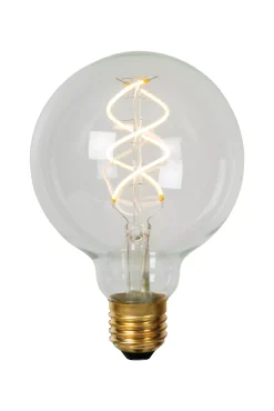 G95 - Filament lamp - Ø 9,5 cm - LED Dimb. - E27 - 1x4,9W 2700K - Transparant*Lucide Flash Sale