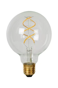 G95 - Filament lamp - Ø 9,5 cm - LED Dimb. - E27 - 1x4,9W 2700K - Transparant*Lucide Flash Sale