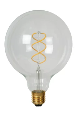 G125 - Filament lamp - Ø 12,5 cm - LED Dimb. - E27 - 1x4,9W 2700K - Transparant*Lucide Cheap