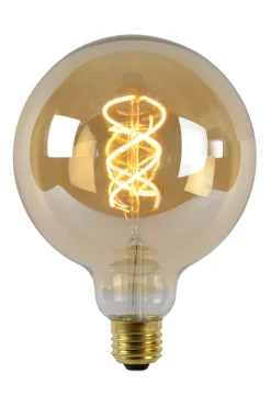 G125 - Filament lamp - Ø 12,5 cm - LED Dimb. - E27 - 1x4,9W 2200K - Amber*Lucide Clearance