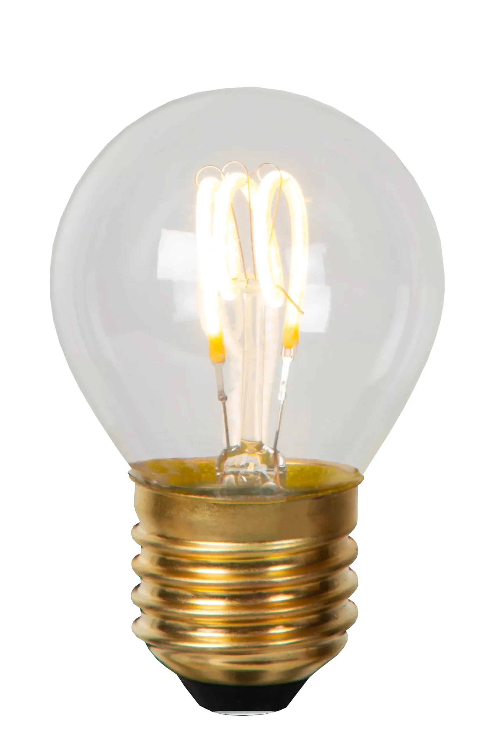 G45 - Filament lamp - Ø 4,5 cm - LED Dimb. - E27 - 1x3W 2700K - Transparant*Lucide Shop