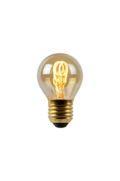 G45 - Filament lamp - Ø 4,5 cm - LED Dimb. - E27 - 1x3W 2200K - Amber*Lucide Best