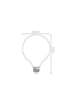 G80 - Filament lamp - Ø 8 cm - LED Dimb. - E27 - 1x4,9W 2700K - Opaal*Lucide Flash Sale