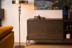 GIADA - Vloerlamp - Ø 45 cm - 2xE27 - Mat Goud / Messing*Lucide Best