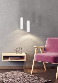GIPSY - Hanglamp - Ø 7 cm - 1xGU10 - Wit*Lucide Discount
