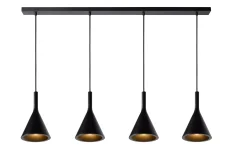 GIPSY - Hanglamp - 4xE27 - Zwart*Lucide Sale