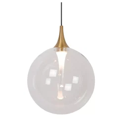 GISELA - Hanglamp - Ø 16 cm - LED - 1x5W 2700K - Transparant*Lucide Sale