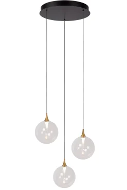 GISELA - Hanglamp - Ø 36 cm - LED Dimb. - 3x4,3W 2700K - Transparant*Lucide Best