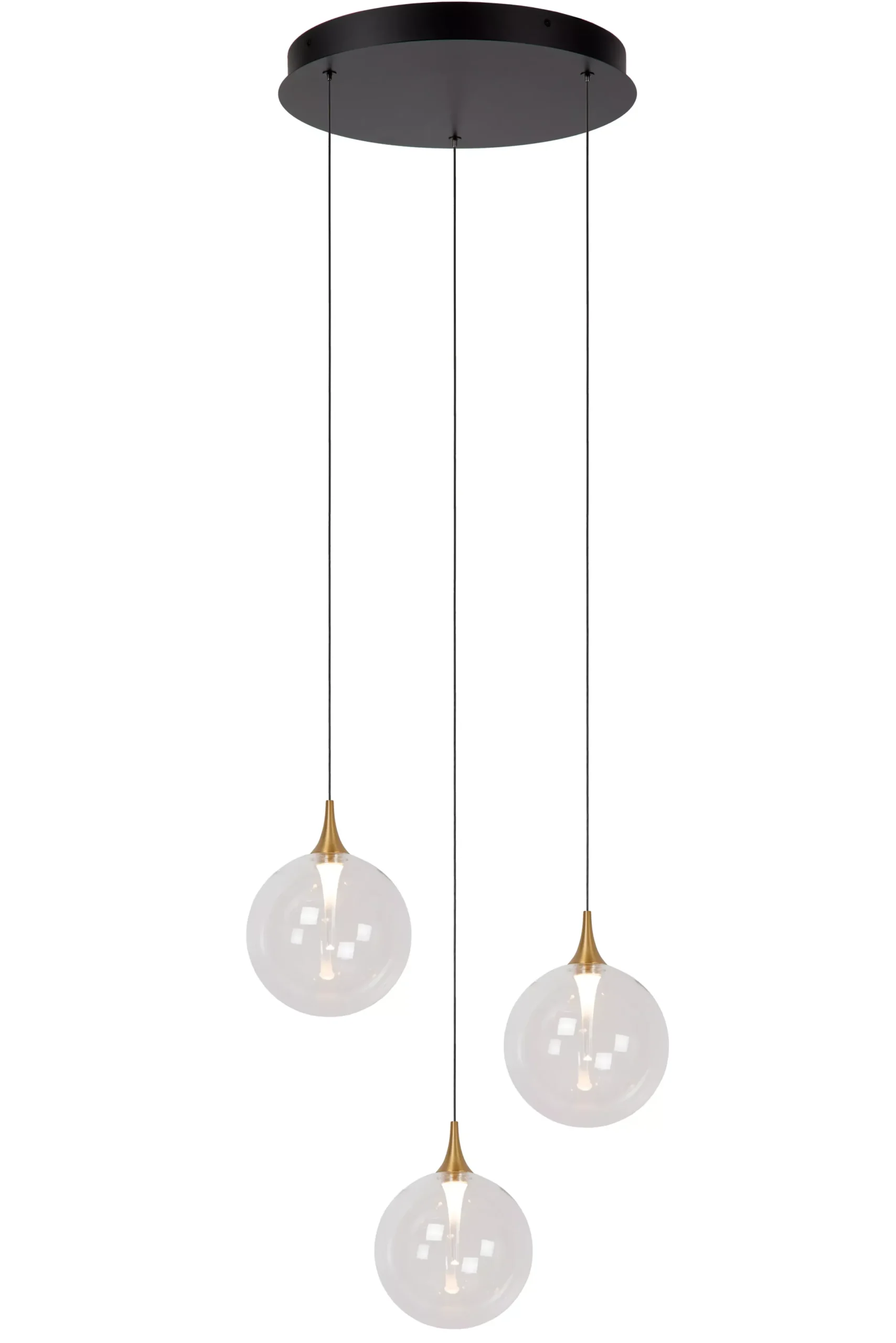 GISELA - Hanglamp - Ø 36 cm - LED Dimb. - 3x4,3W 2700K - Transparant*Lucide Best