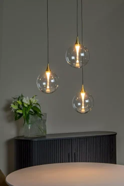 GISELA - Hanglamp - Ø 36 cm - LED Dimb. - 3x4,3W 2700K - Transparant*Lucide Best