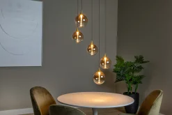 GISELA - Hanglamp - Ø 48 cm - LED Dimb. - 5x3,8W 2700K - Amber*Lucide Shop