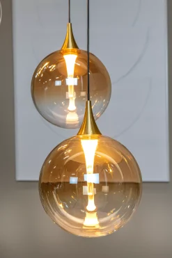 GISELA - Hanglamp - Ø 48 cm - LED Dimb. - 5x3,8W 2700K - Amber*Lucide Shop