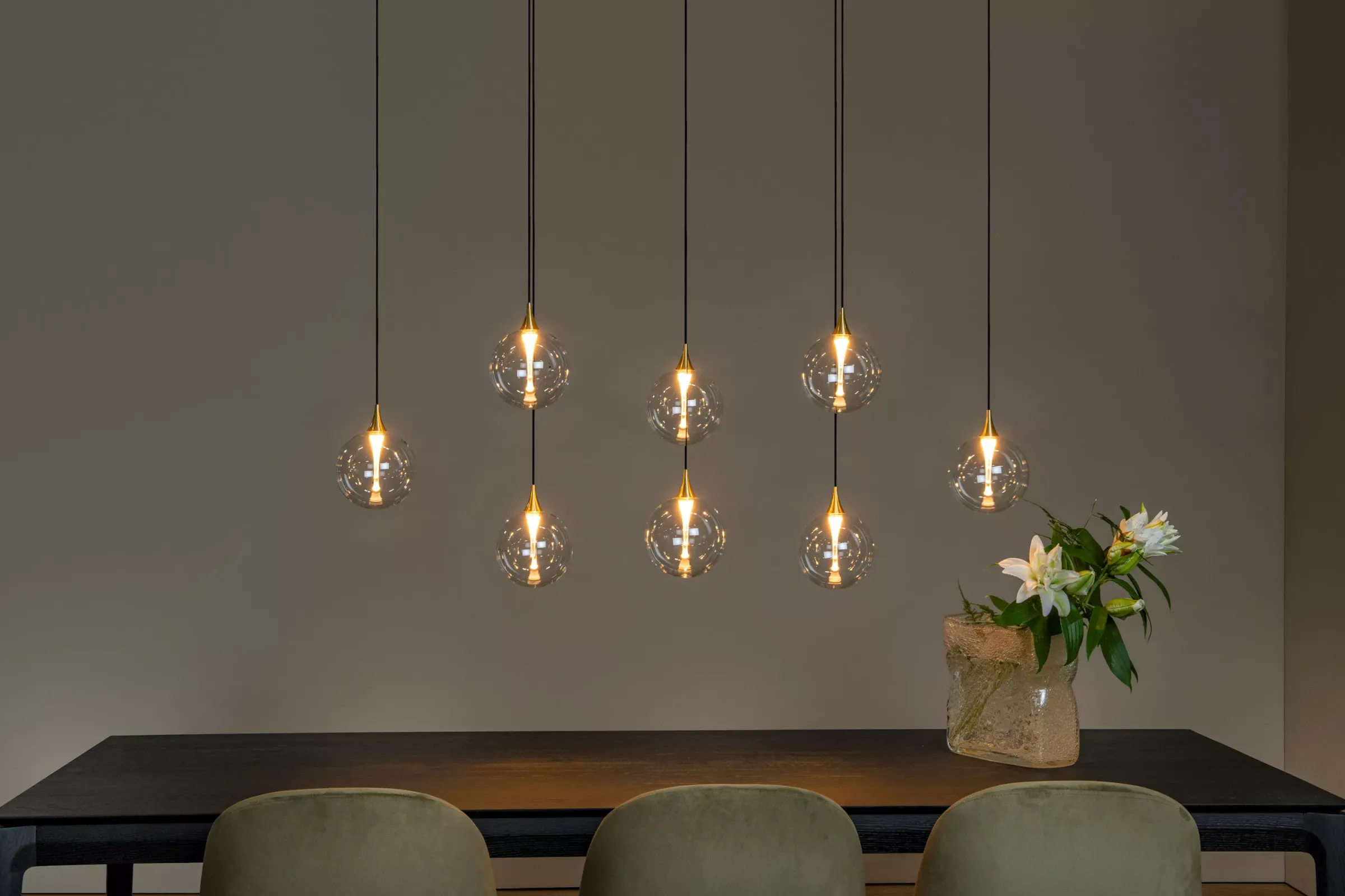 GISELA - Hanglamp - LED Dimb. - 8x3,9W 2700K - Transparant*Lucide Discount