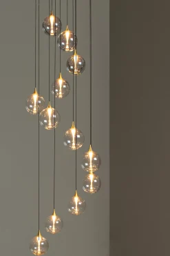 GISELA - Hanglamp - Ø 61 cm - LED Dimb. - 12x3,5W 2700K - Transparant*Lucide Hot