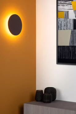 GLIMPSE - Wandlamp - Ø 22 cm - LED - 1x11W 2700K - Bruin*Lucide Outlet