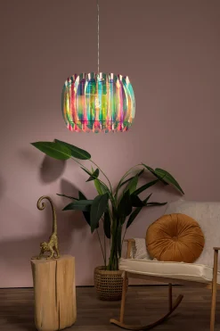 GLINSTAR - Hanglamp - Ø 40 cm - 1xE27 - Multicolor*Lucide Cheap