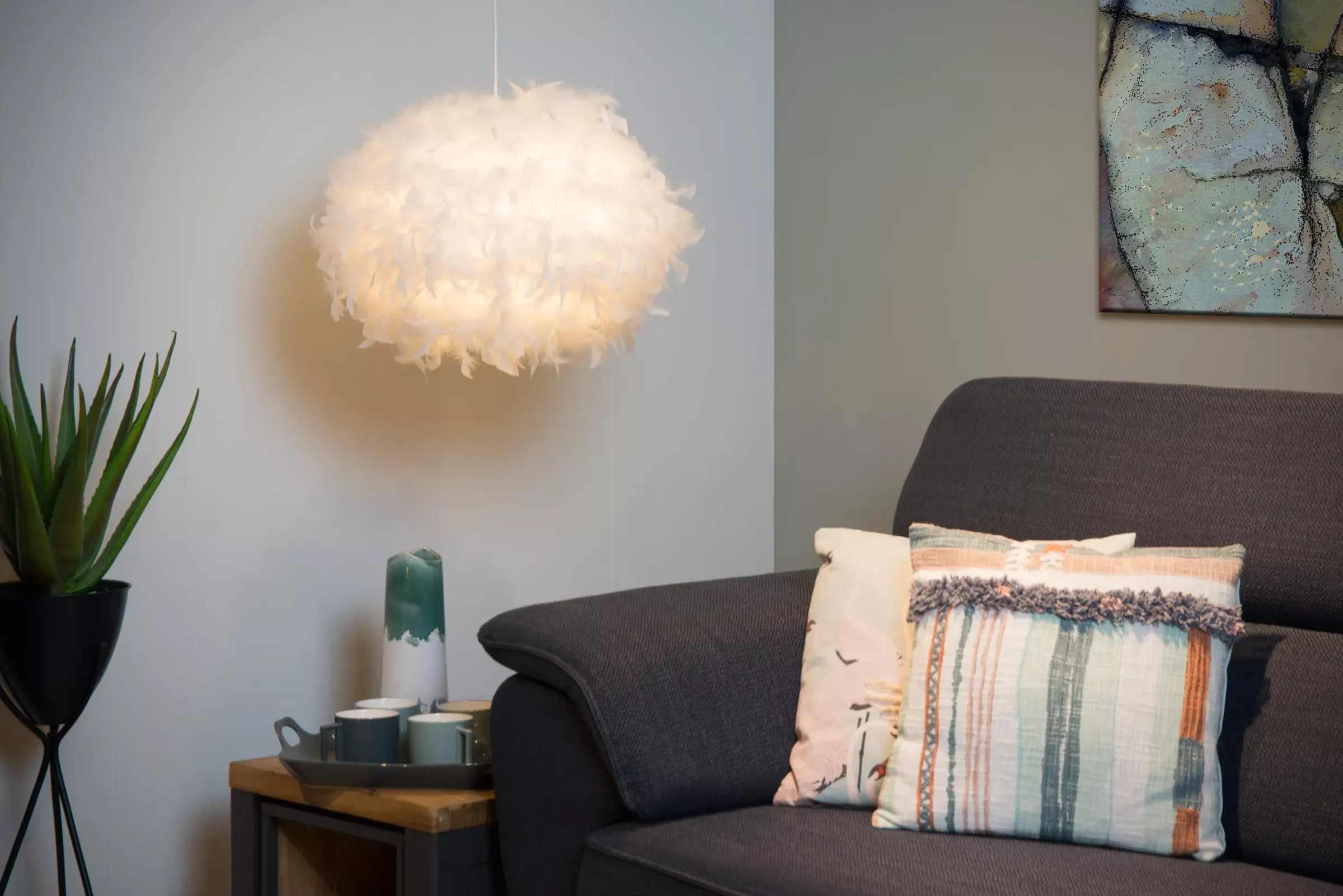 GOOSY SOFT - Hanglamp - Ø 50 cm - 1xE27 - Wit*Lucide Flash Sale