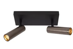 GRADO - Plafondspot - 2xGU10 (MR11) - Grijs ijzer*Lucide Fashion