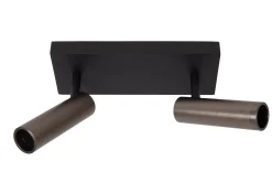 GRADO - Plafondspot - 2xGU10 (MR11) - Grijs ijzer*Lucide Fashion